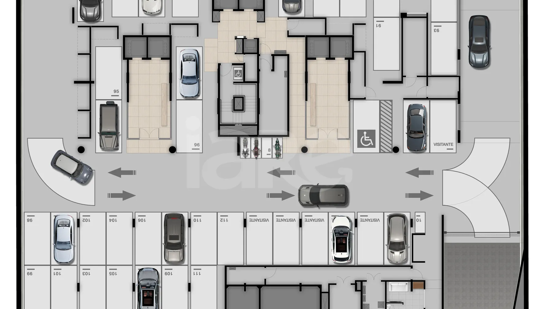Planta — Pavimento subsolo 1