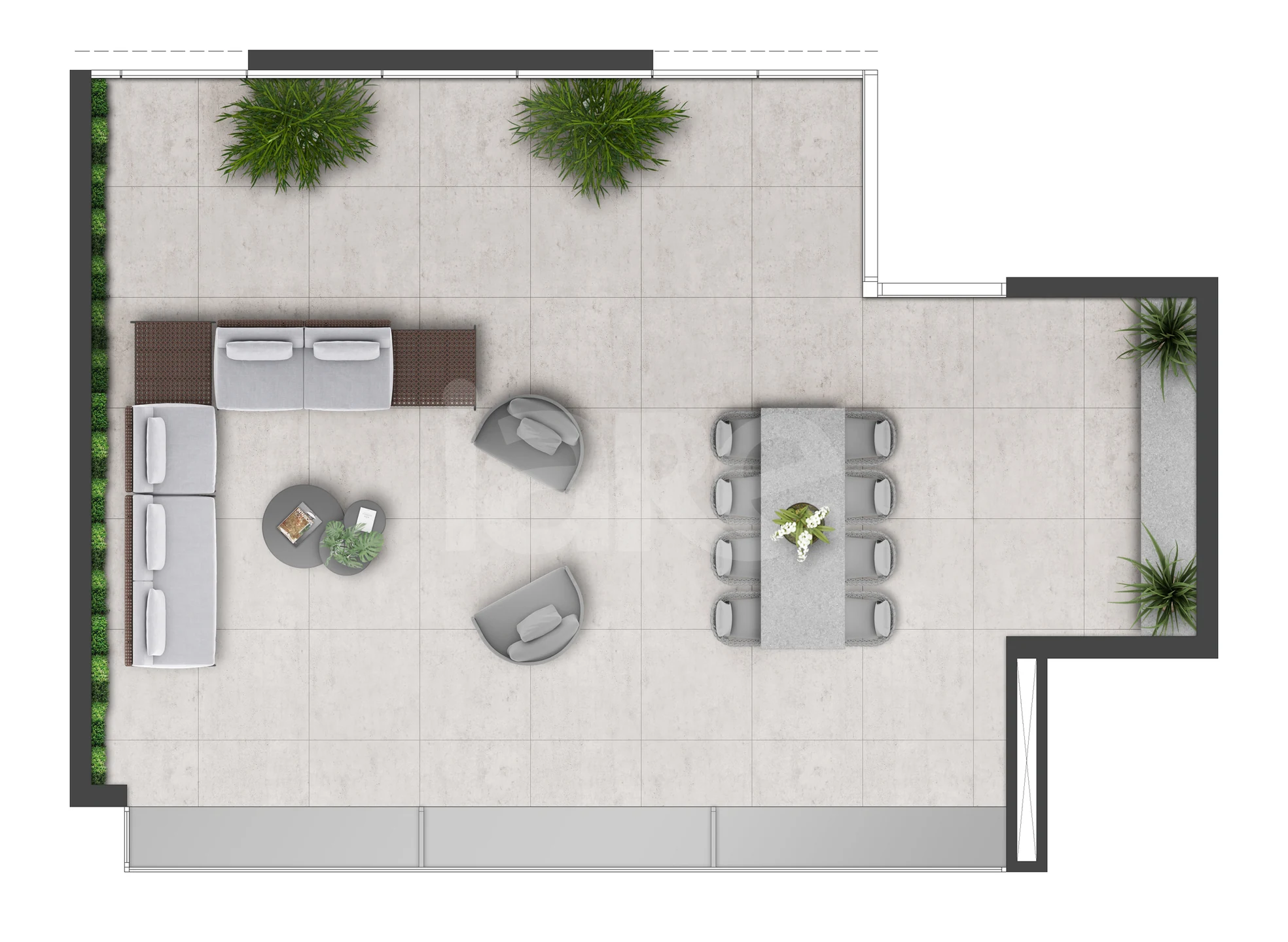 Planta — Pavimento rooftop
