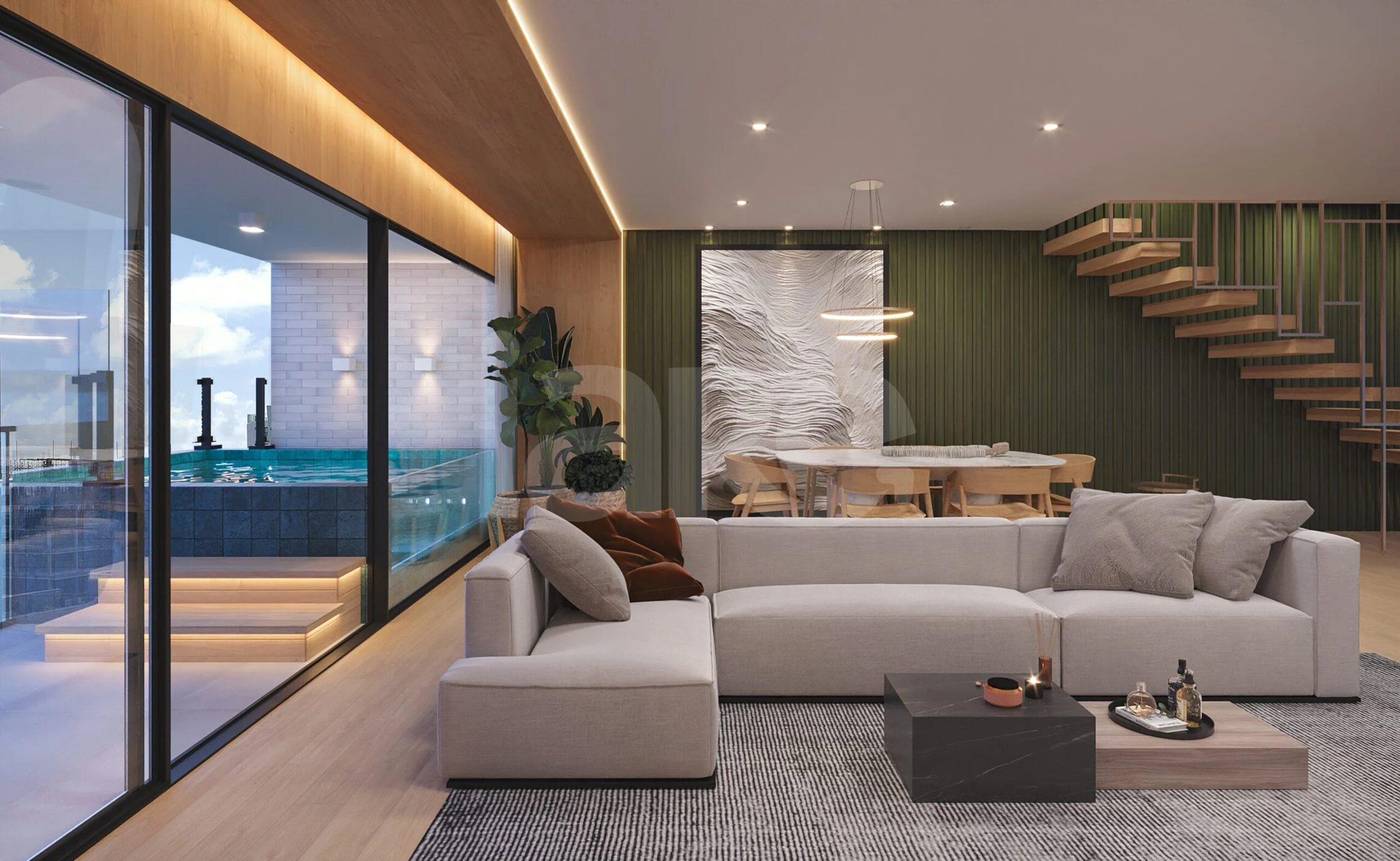 Porto Marino - Apartamento com 55,23 m², em Camboinha — foto 3