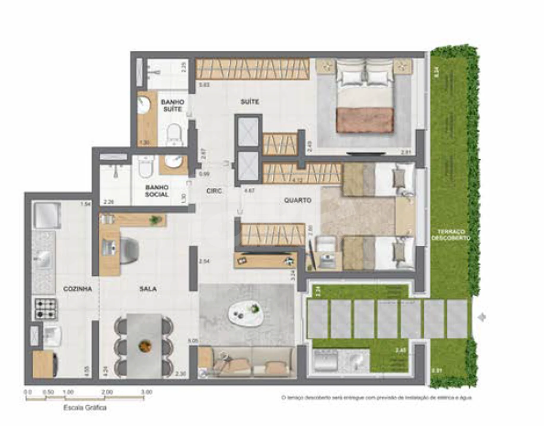 Planta — Garden 81,51 m²