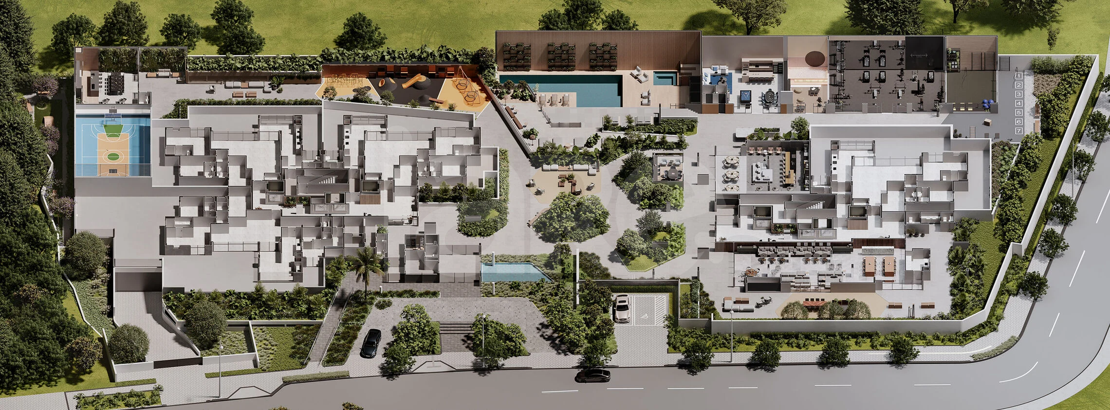 Planta — Pavimento lazer