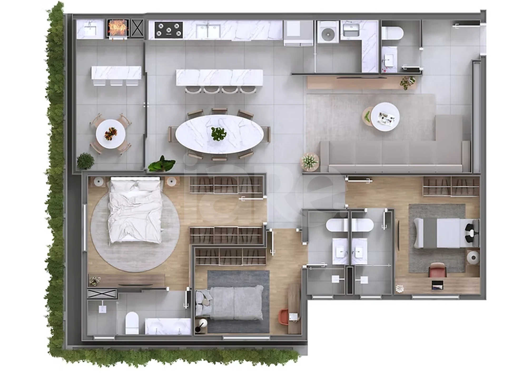 Planta — Cobertura Duplex 155,69 m²