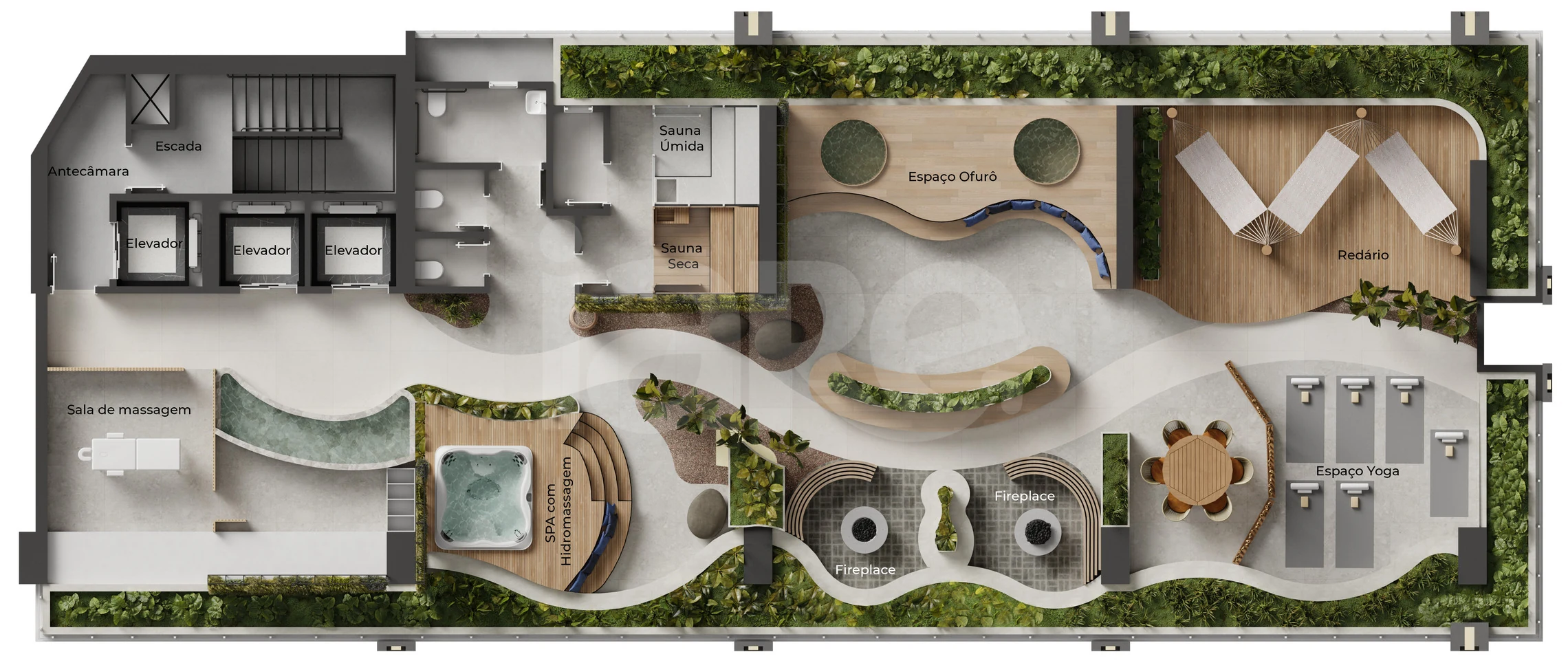 Planta — Pavimento lazer