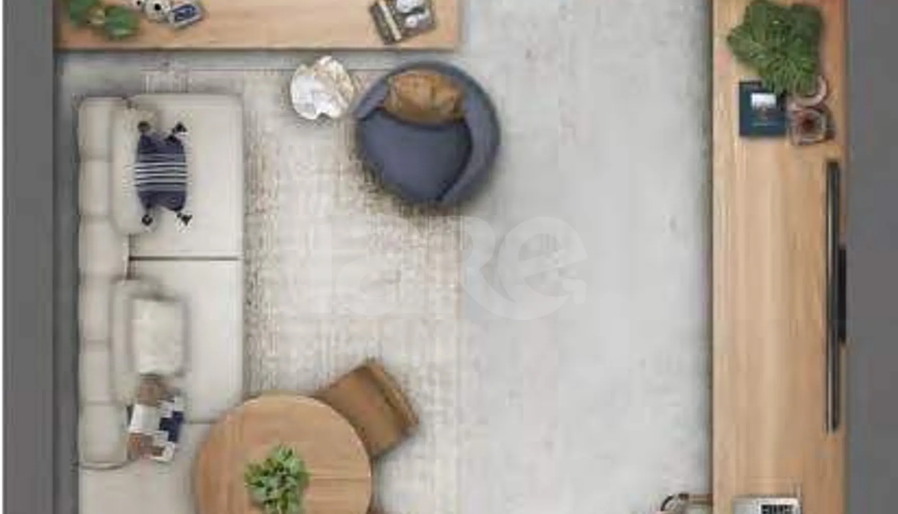 Planta — Studio 32,7 m²