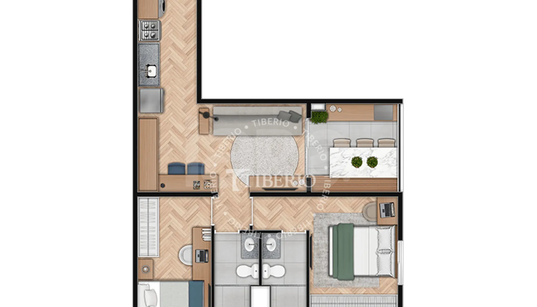 Planta — Garden 49,11 m²