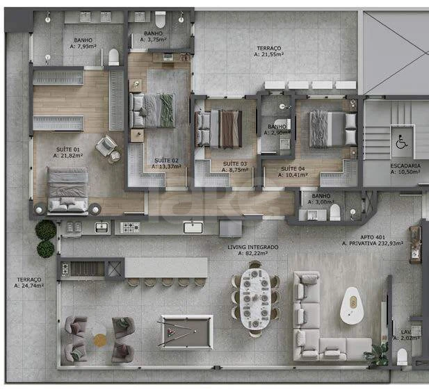 Planta — Garden 305,28 m²