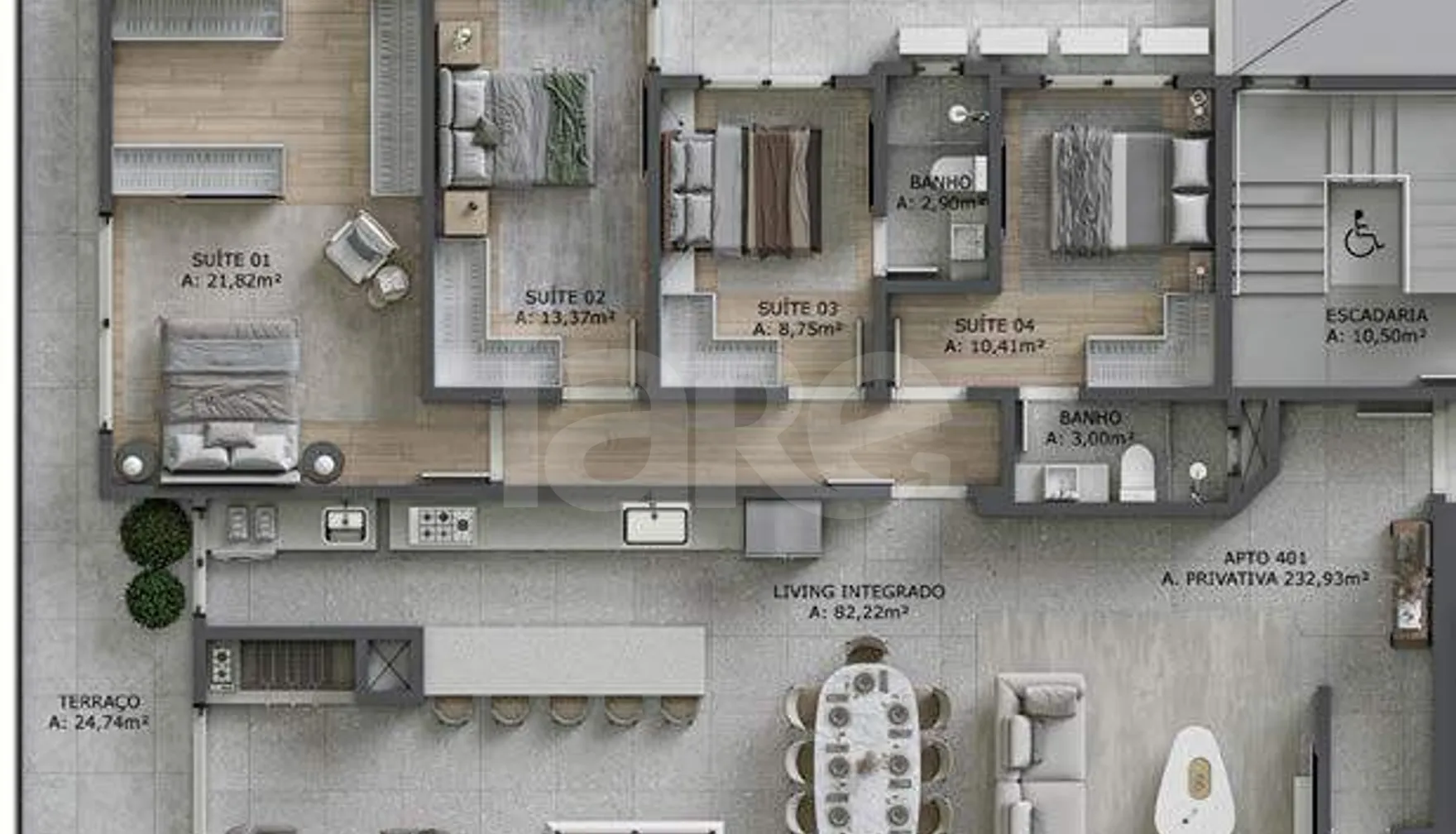 Planta — Garden 305,28 m²