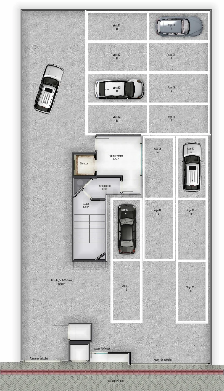 Planta — Pavimento garagem