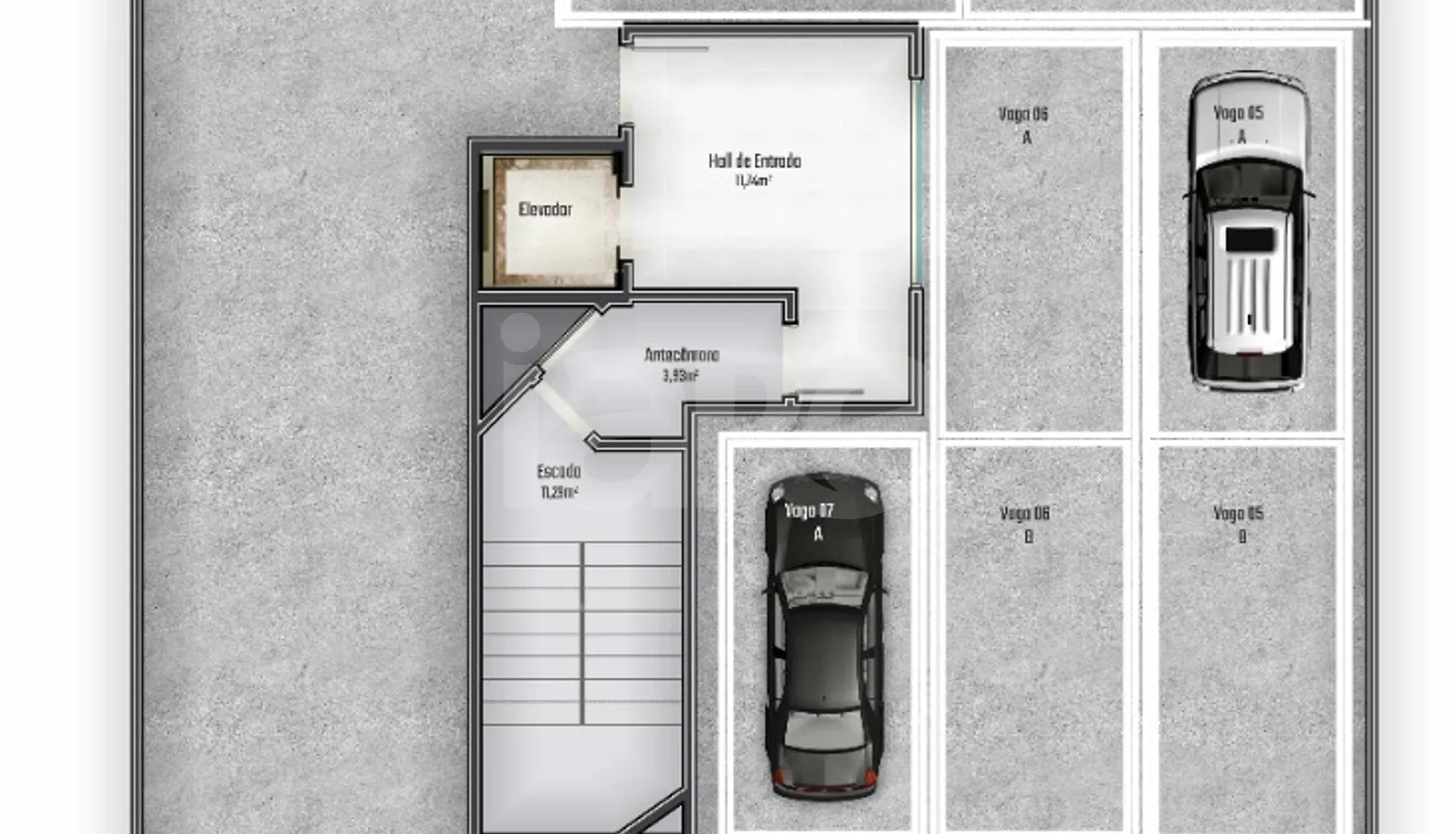 Planta — Pavimento garagem