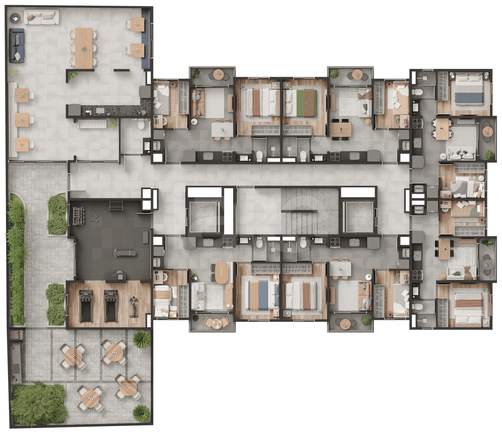 Planta — Pavimento subsolo 1