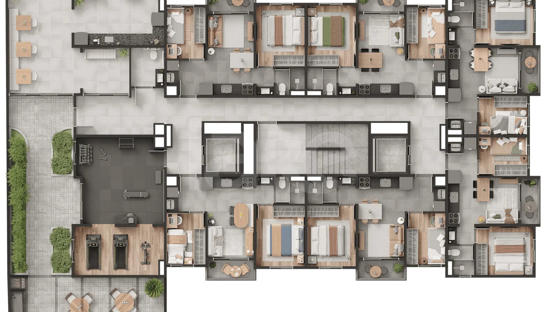 Planta — Pavimento subsolo 1