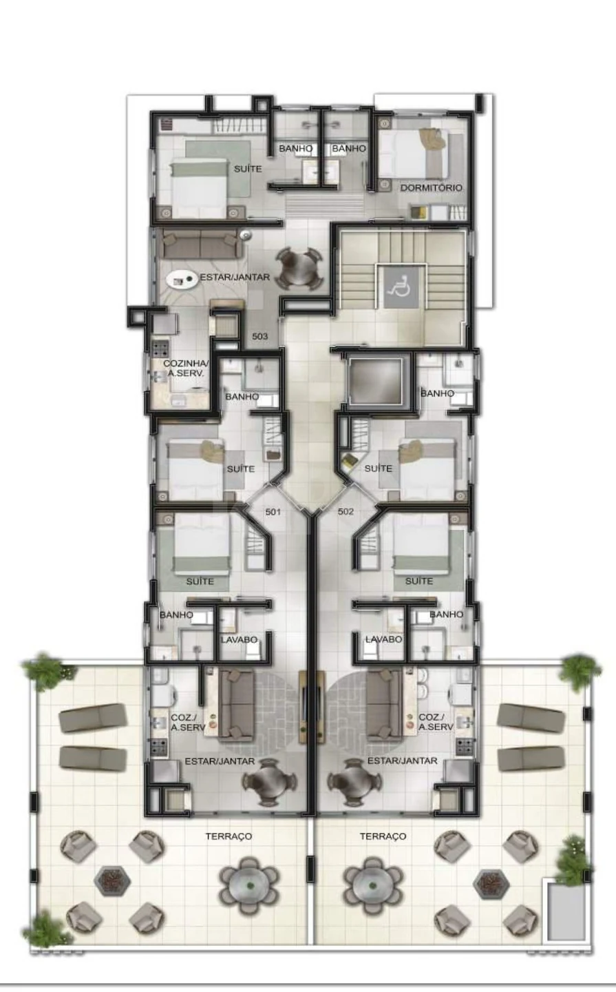 Planta — Pavimento 05