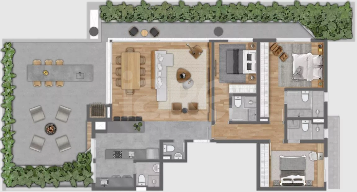 Planta — Garden 200,64 m²