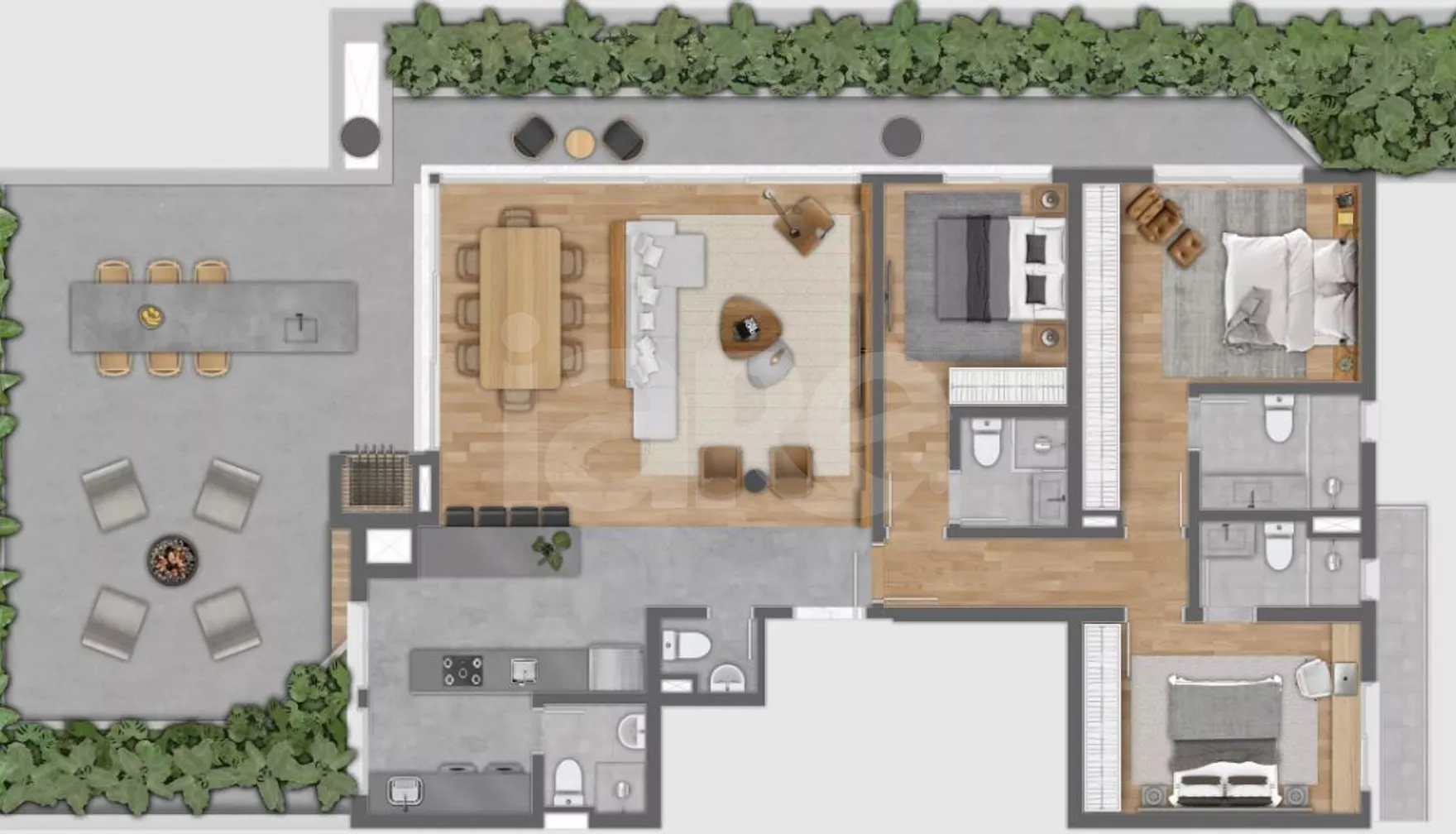 Planta — Garden 200,64 m²