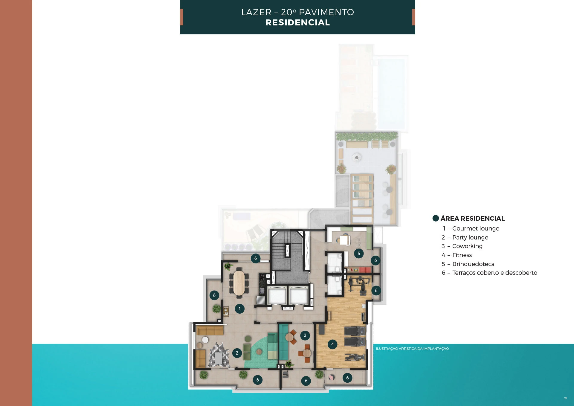 Planta — Pavimento lazer 20