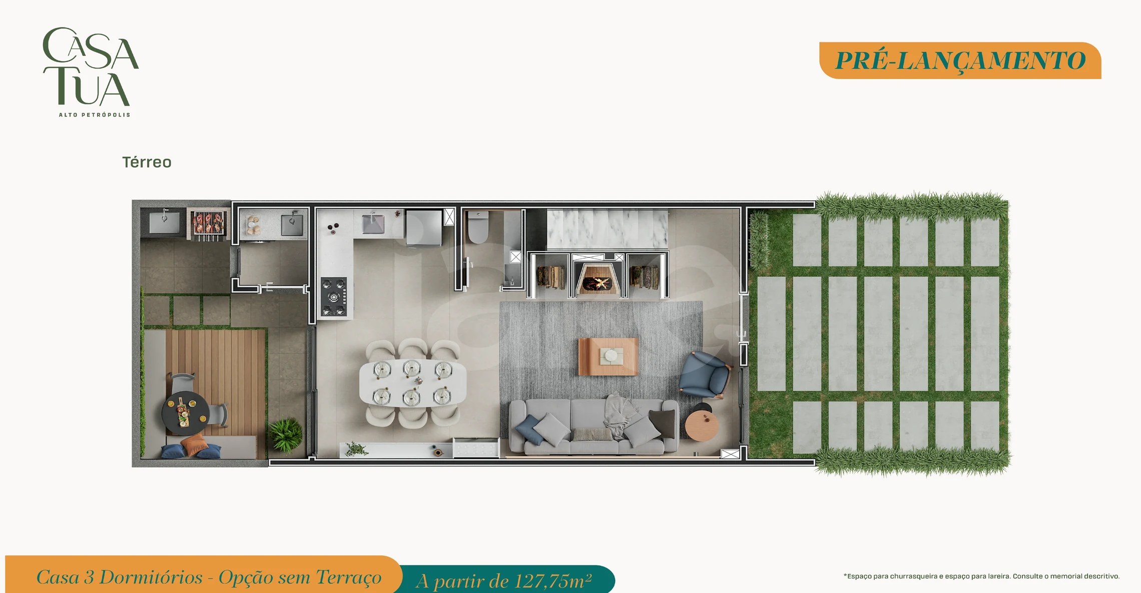 Planta — Planta Terréo casa 3D