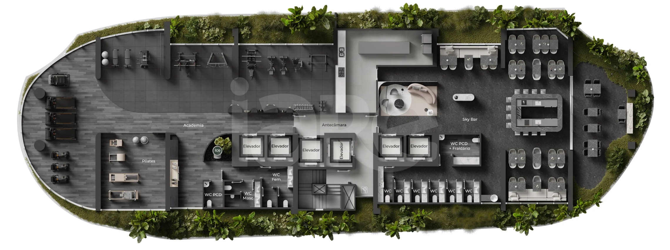 Planta — Pavimento rooftop