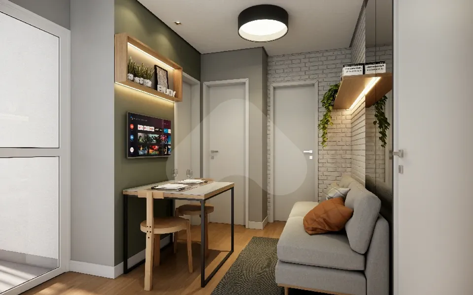 Metrocasa Parque Ecológico - Apartamento com 27,57 m², em Vila Silva Teles — foto 4