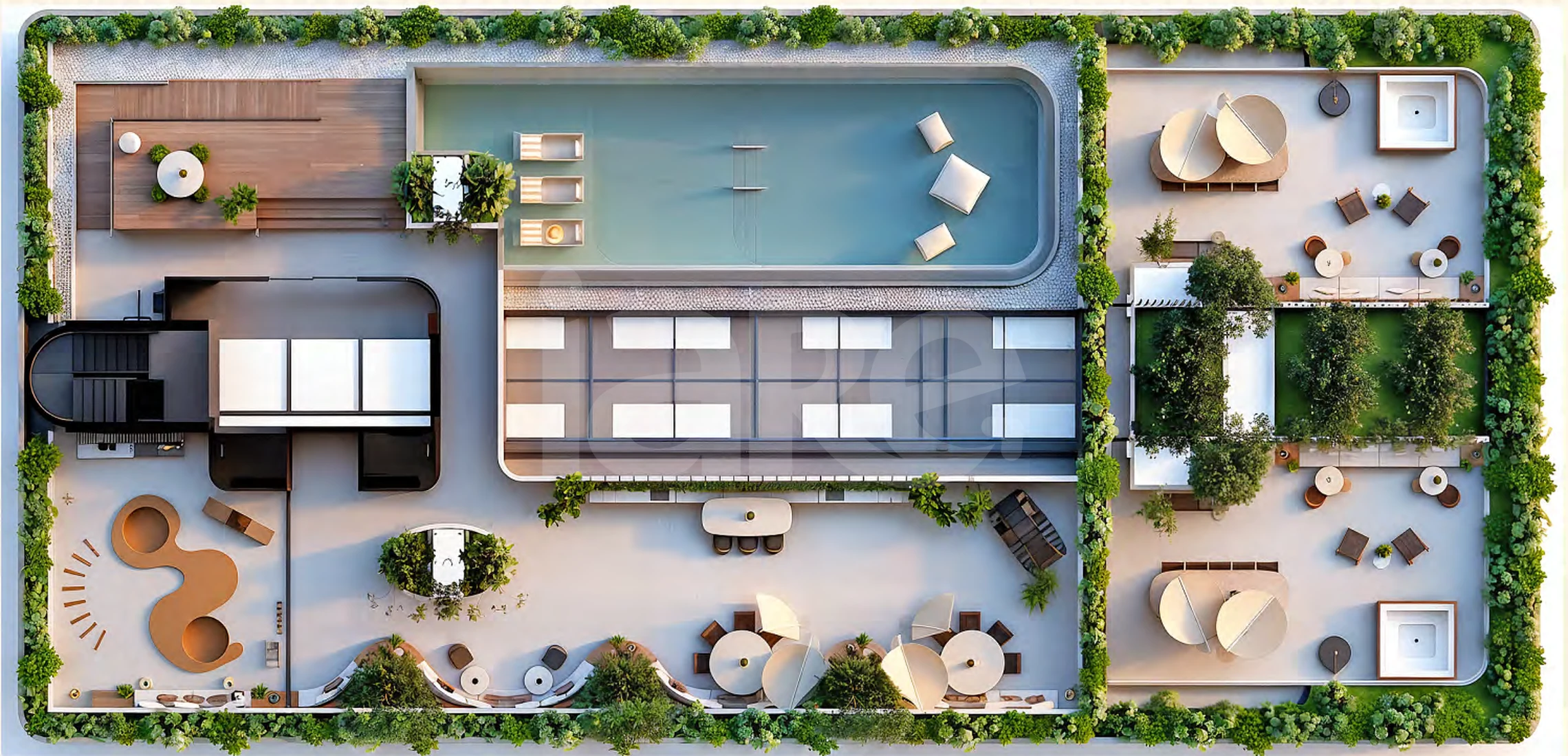 Planta — Pavimento cobertura