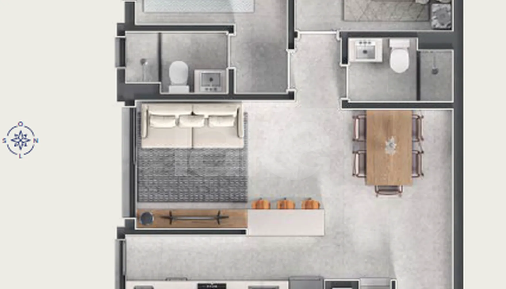 Planta — Garden 56,13 m²