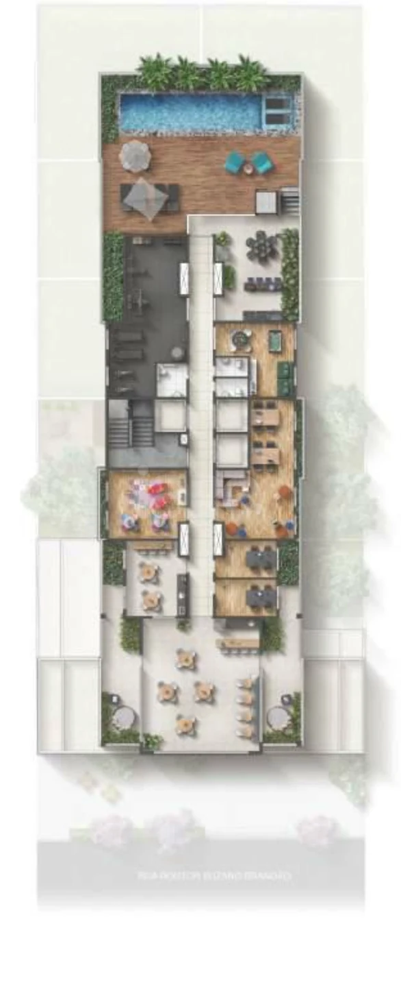 Planta — Pavimento rooftop