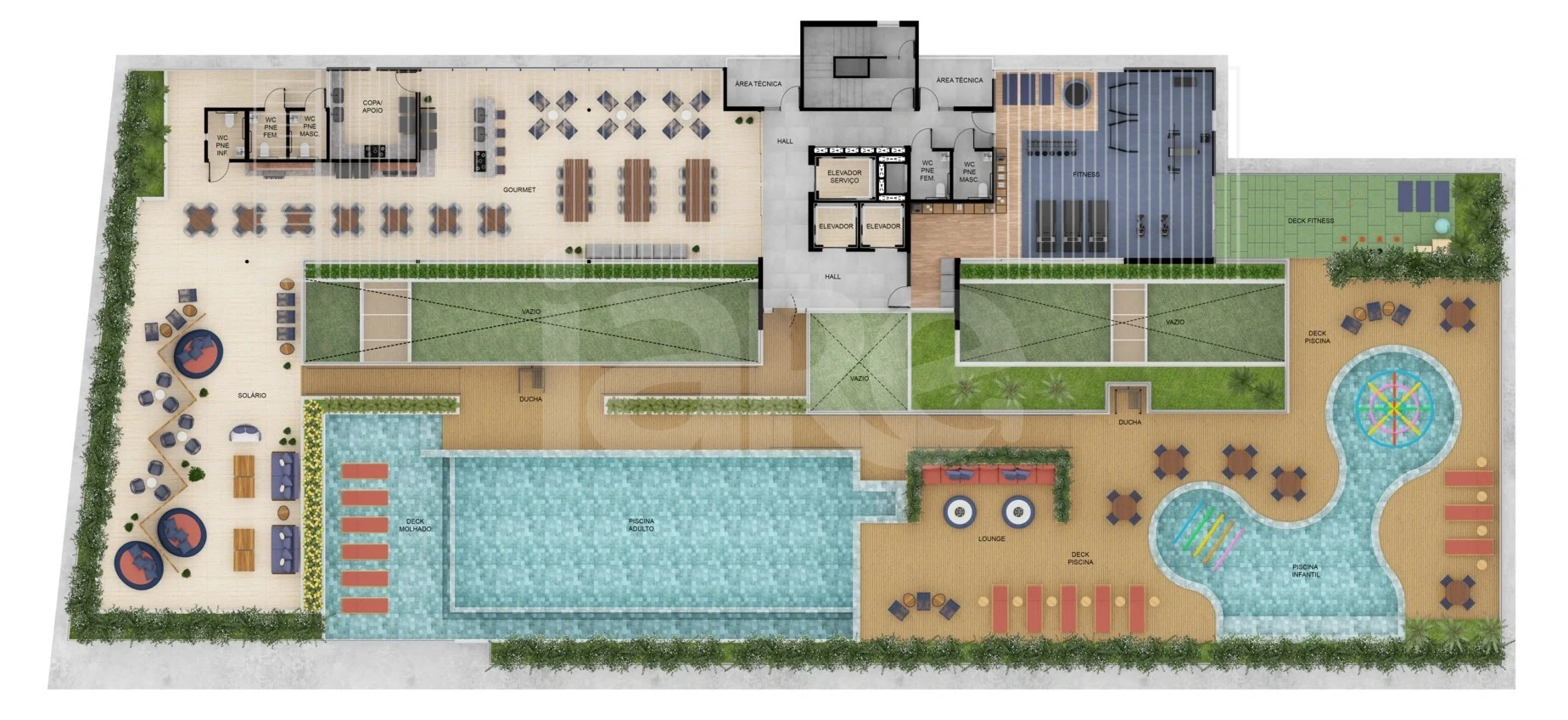Planta — Pavimento rooftop
