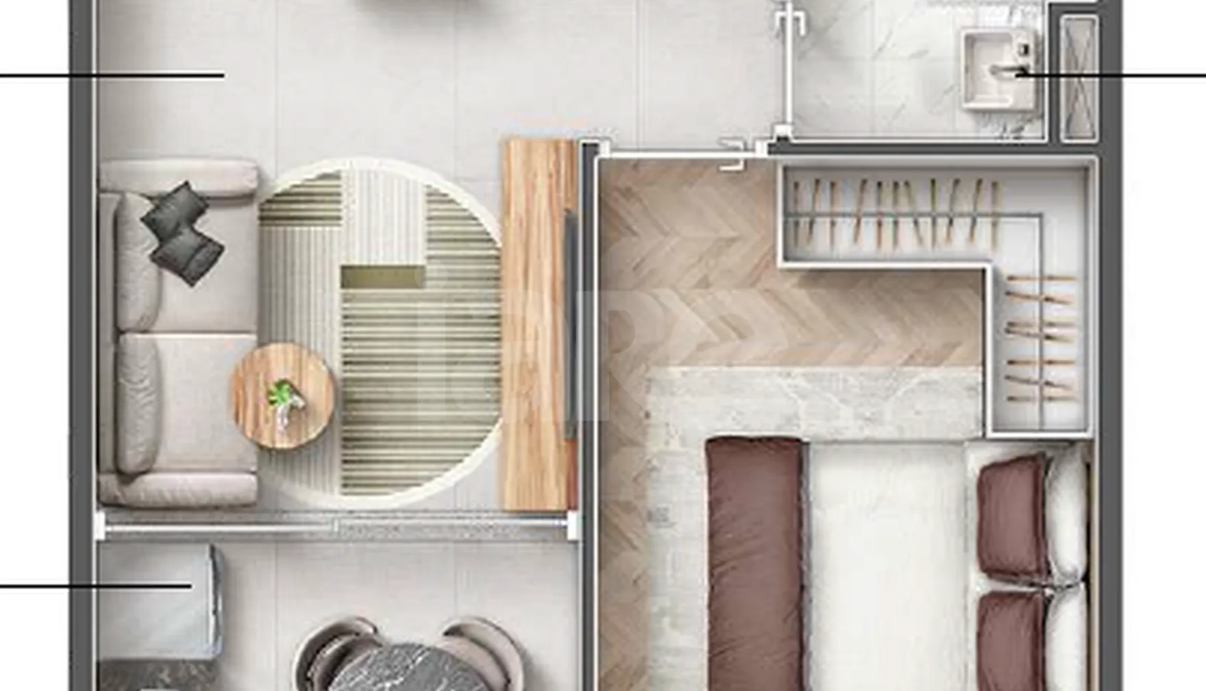 Planta — Apartamento 31,26 m²