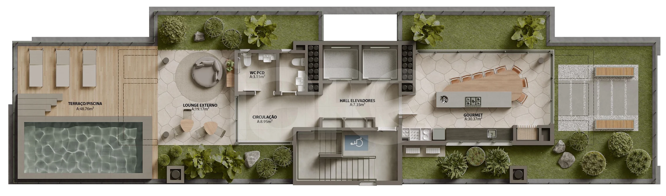 Planta — Pavimento rooftop