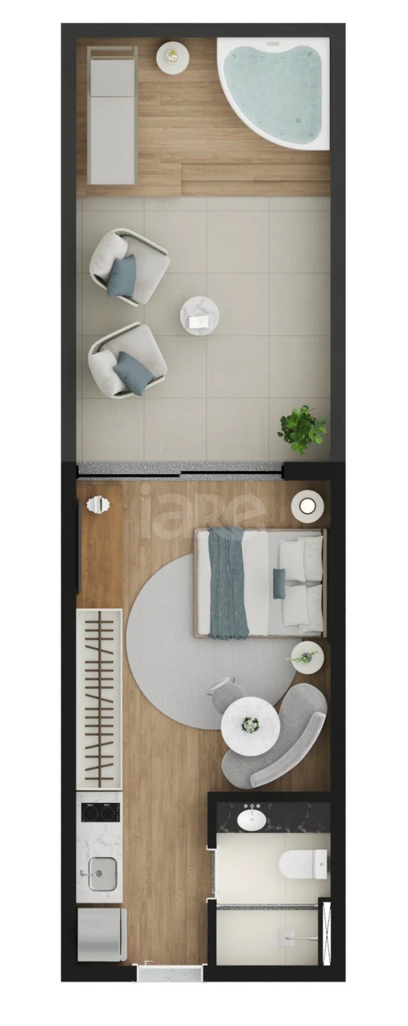 Planta — Garden 50,07 m²