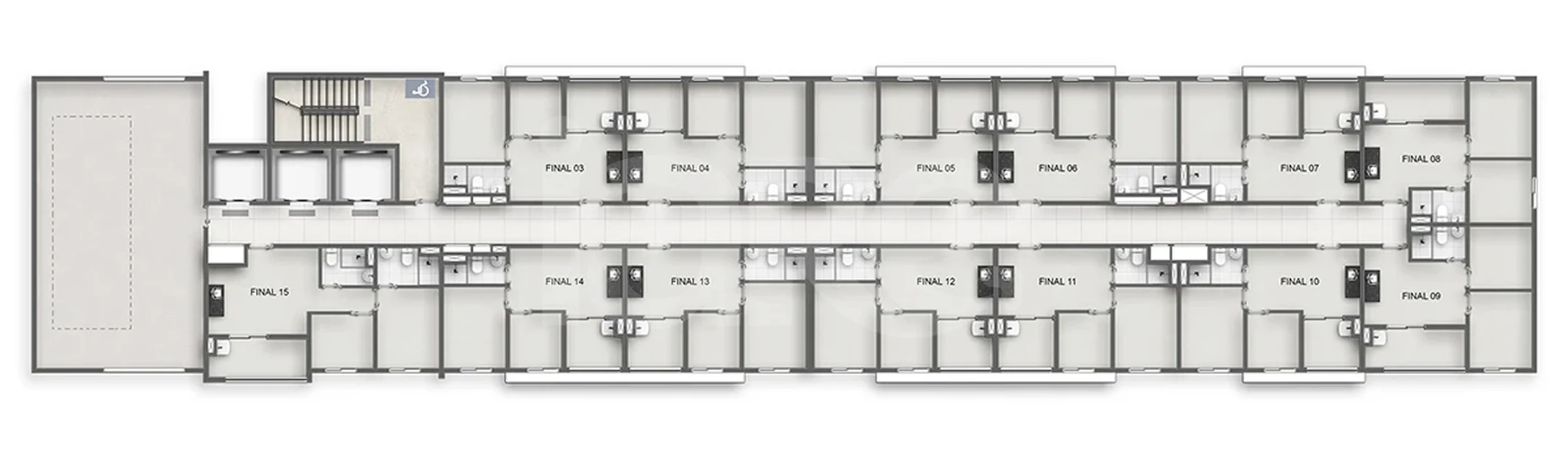 Planta — Pavimento 17