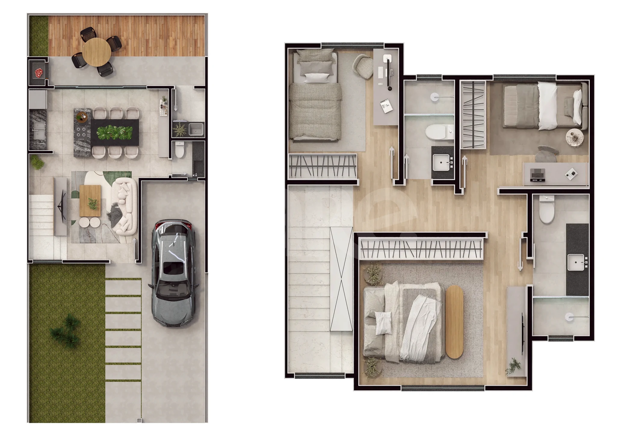 Planta — Casa em Condomínio 114,62 m²