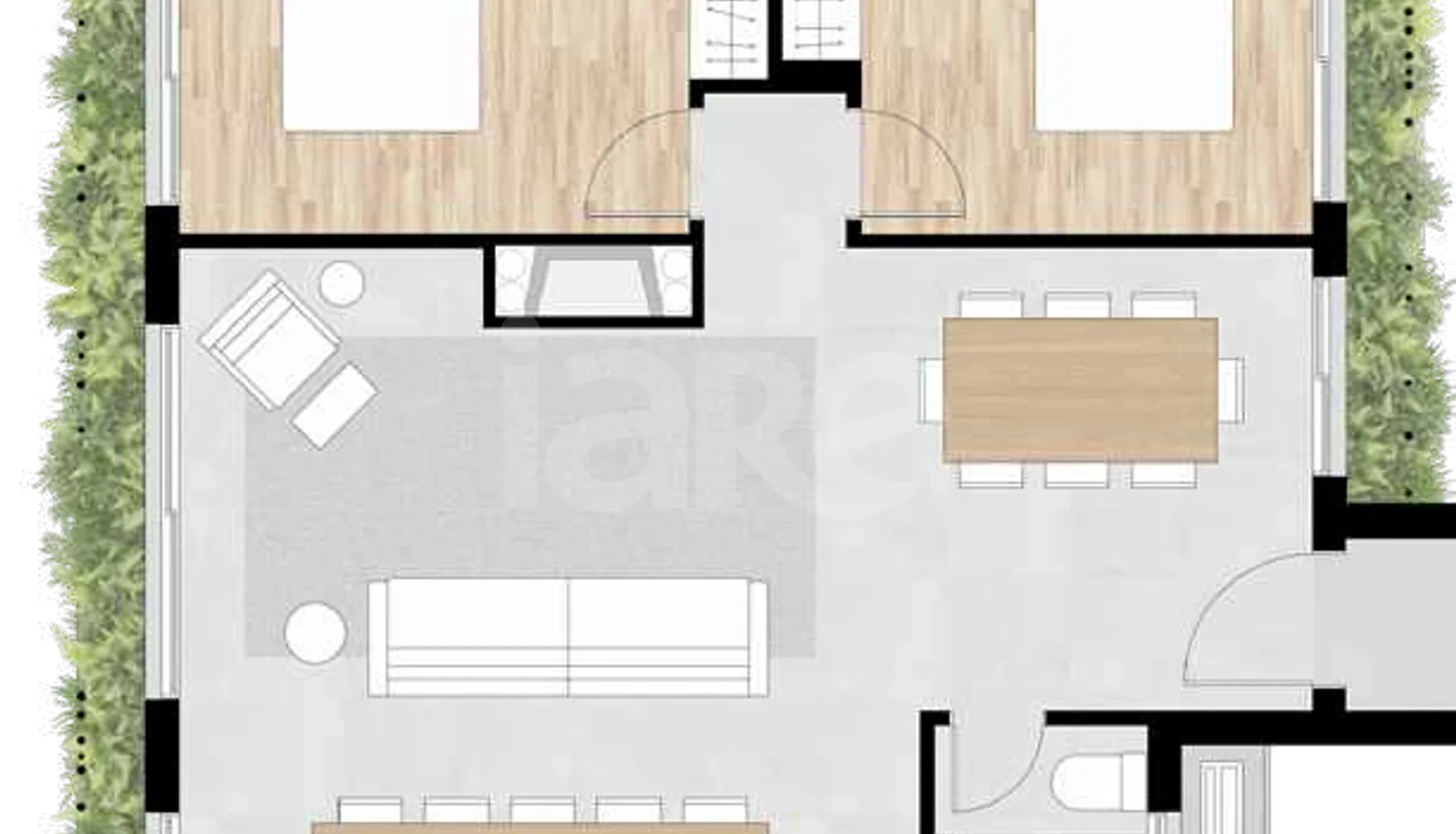 Planta — Apartamento 91,53 m²
