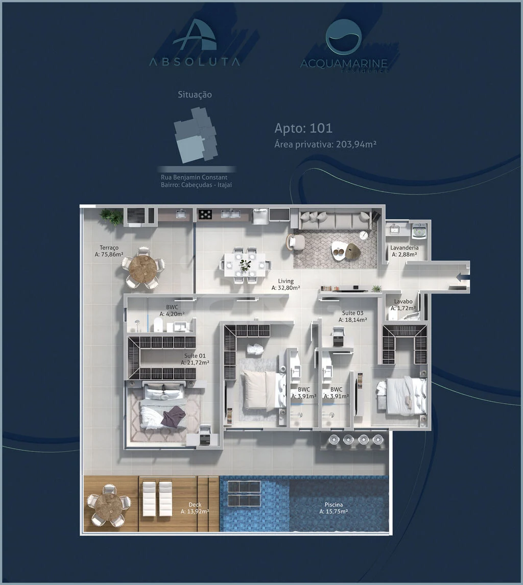 Planta — Garden 203,94 m²