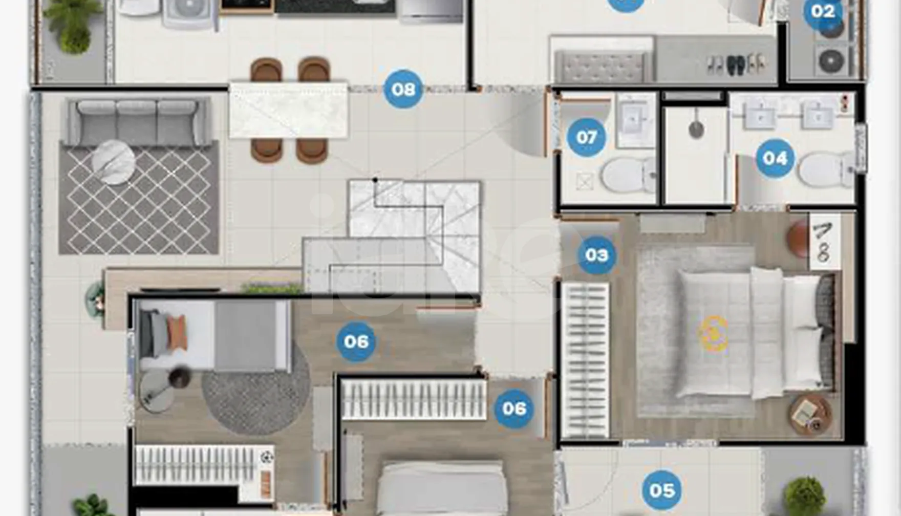 Planta — Cobertura Duplex 153,94 m²