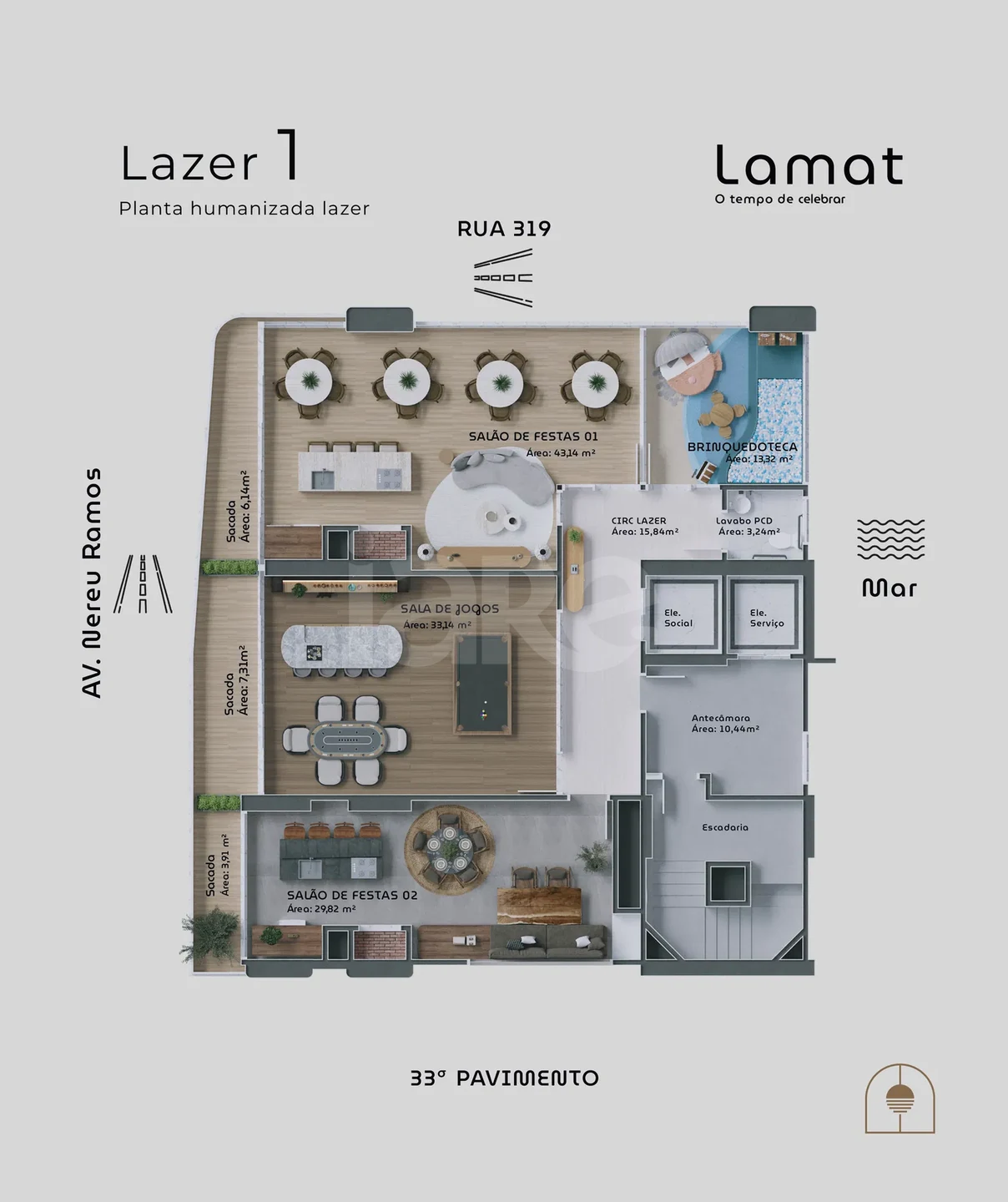 Planta — Pavimento lazer