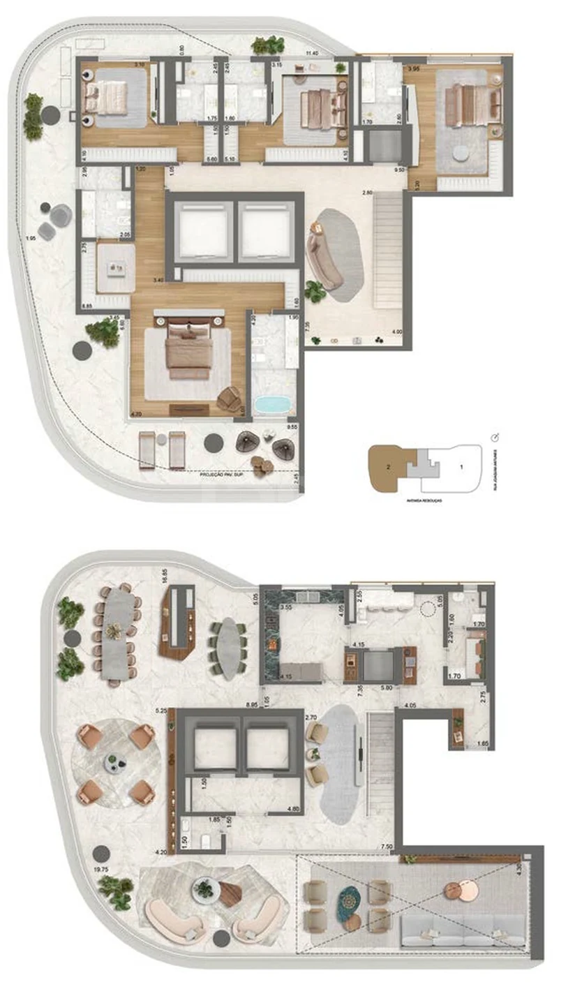 Planta — Garden 565 m²