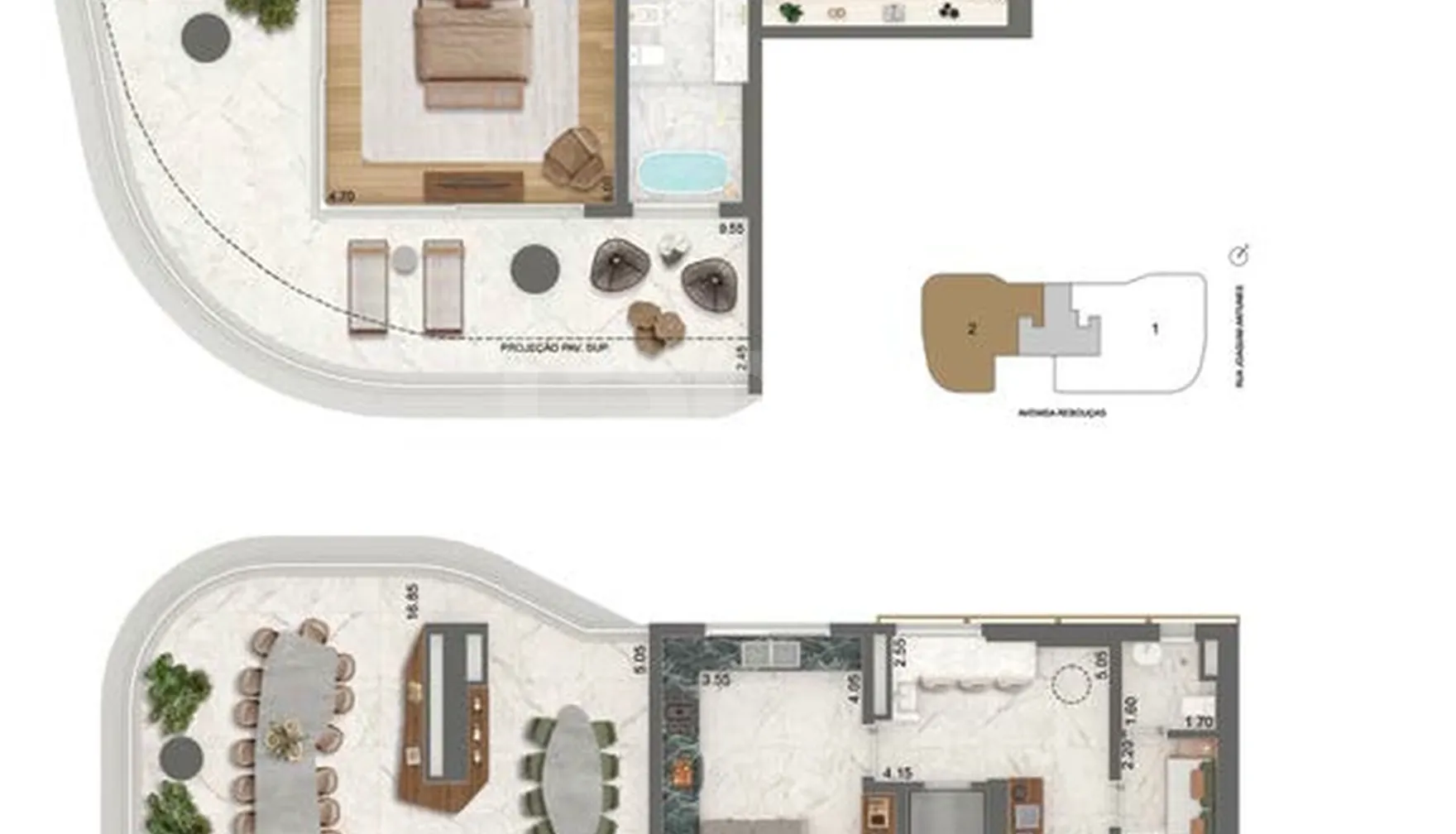 Planta — Garden 565 m²