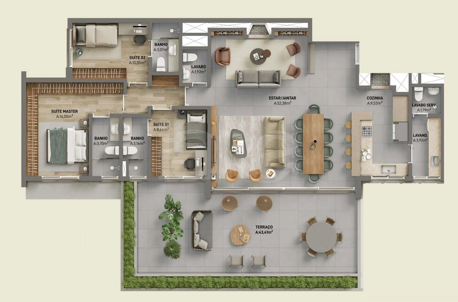 Planta — Garden 174,16 m²