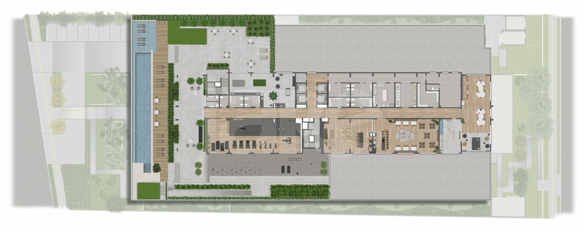 Planta — Pavimento lazer