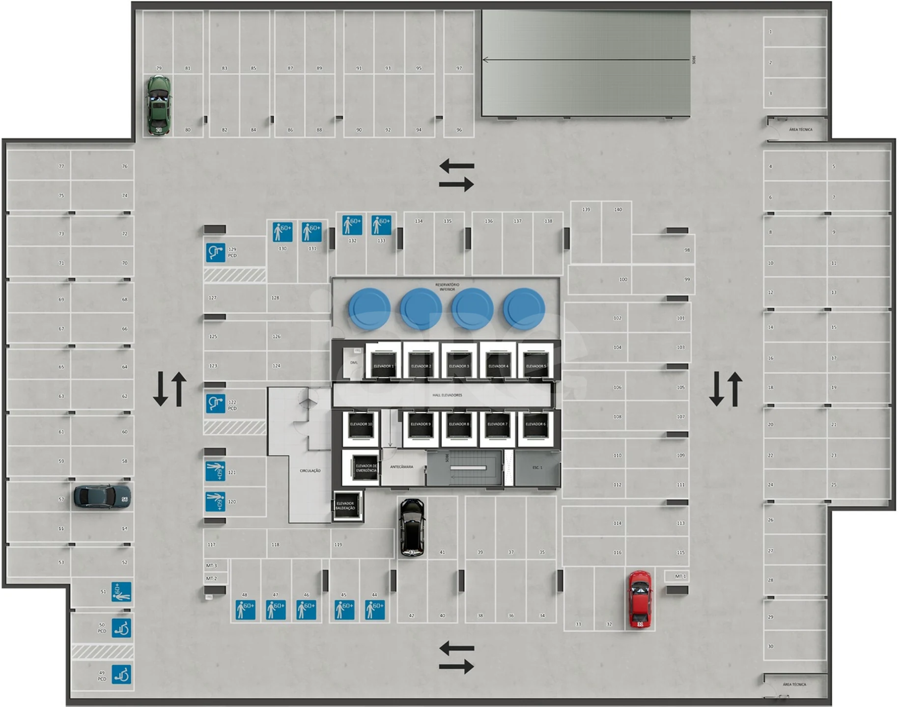 Planta — Pavimento subsolo 3