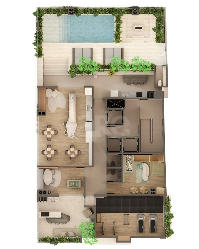 Planta — Pavimento lazer