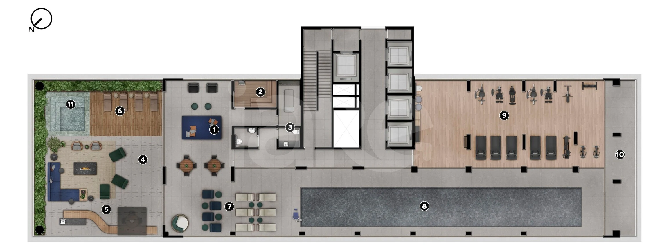 Planta — Pavimento lazer 3