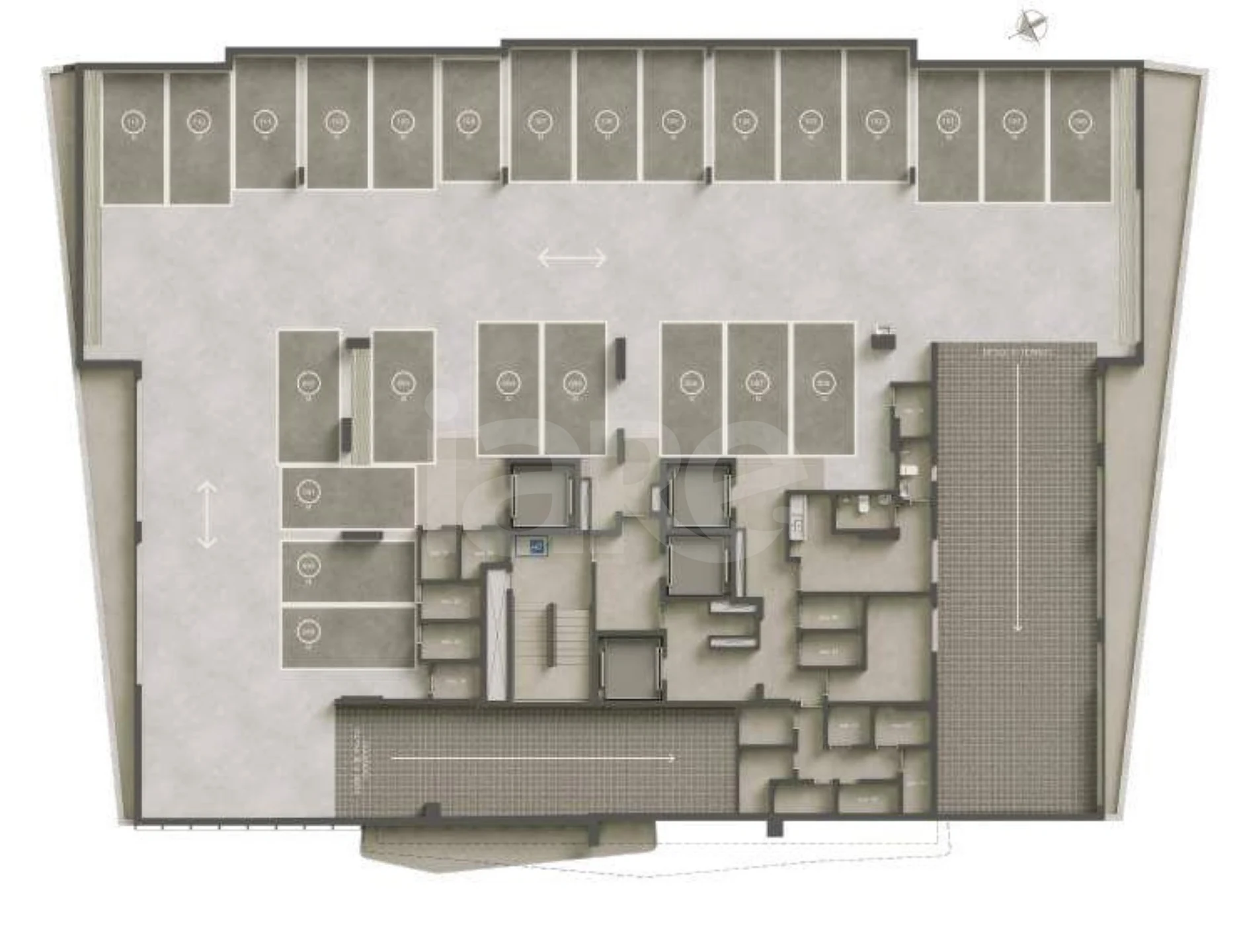 Planta — Pavimento garagem 01