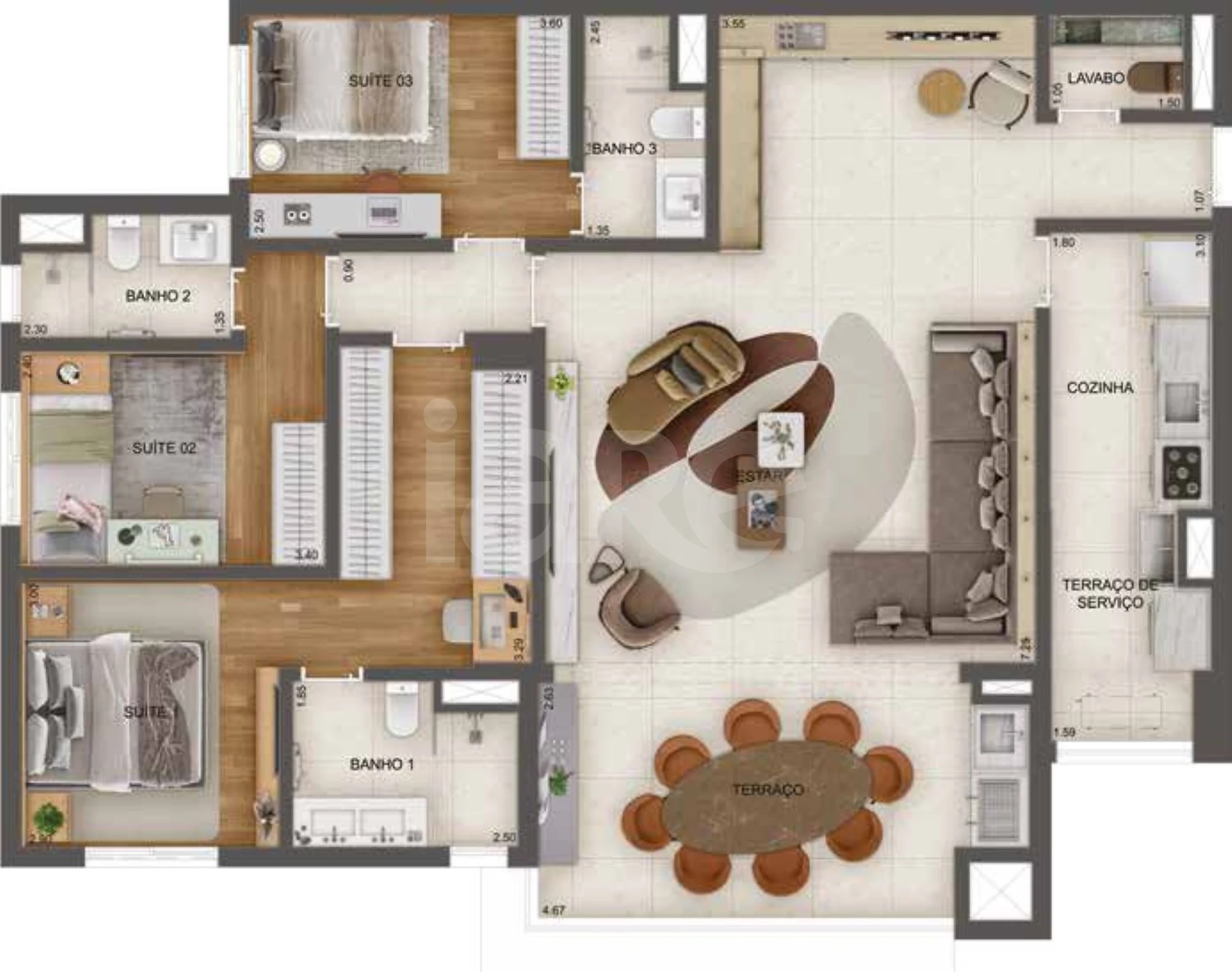 Planta — Garden 120,32 m²