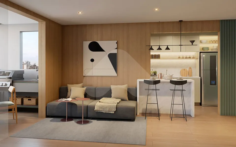 Soneto Casemiro - Apartamento com 69,46 m², em Mirandópolis — foto 2