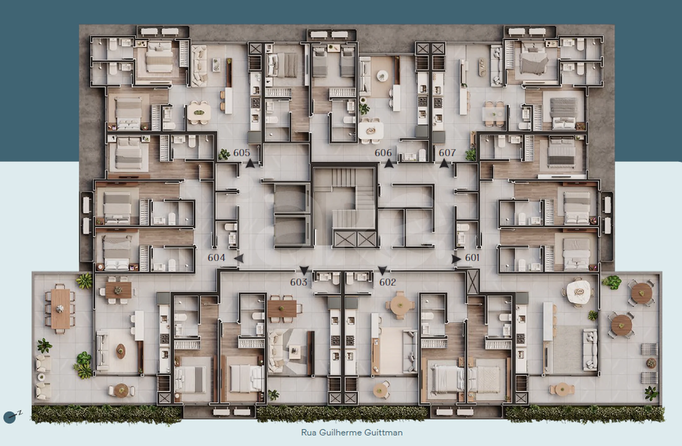 Planta — Pavimento 6