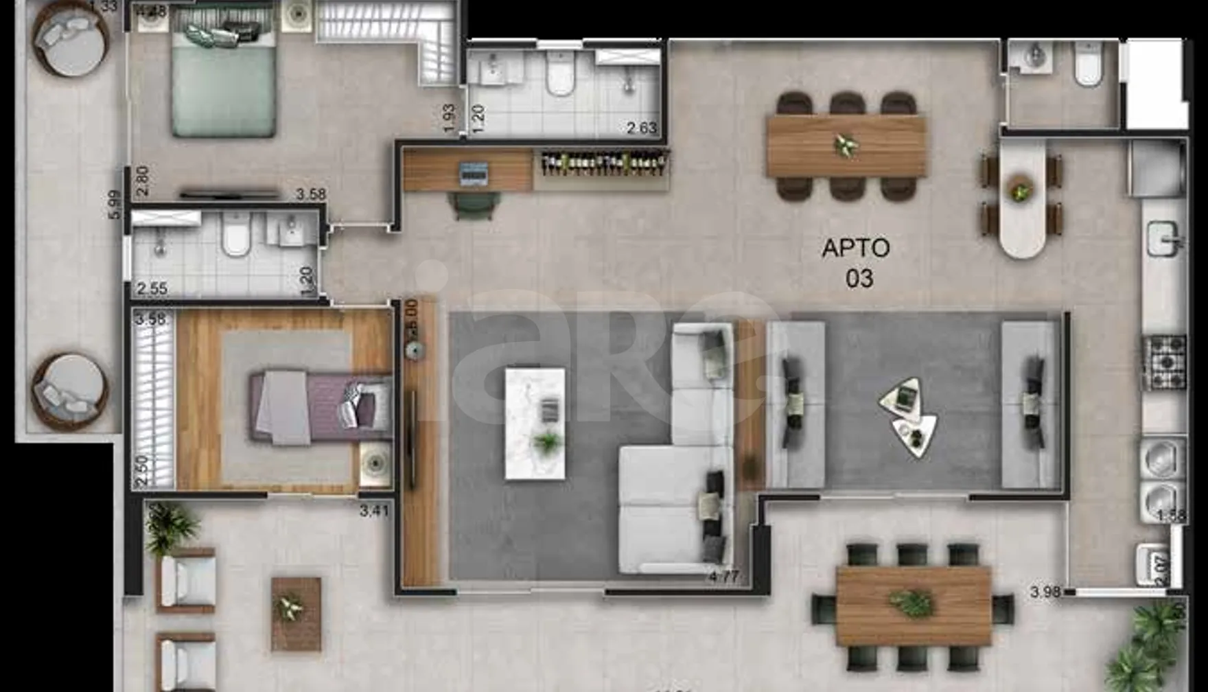 Planta — Garden 148,27 m²