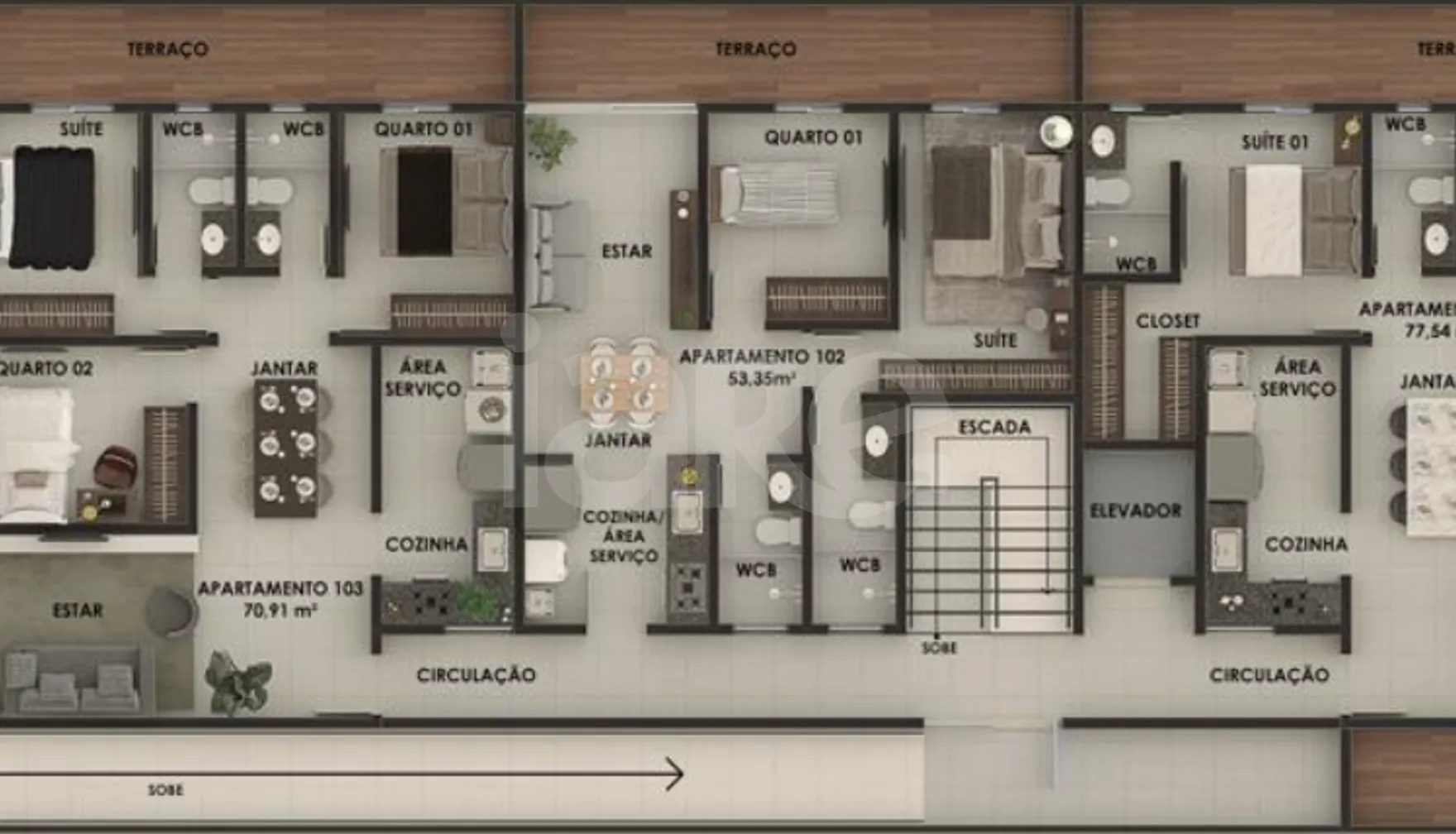 Planta — Pavimento 1