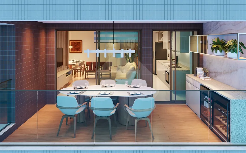Alameda Jardins - Apartamento com 131,82 m², em Boa Viagem — foto 3