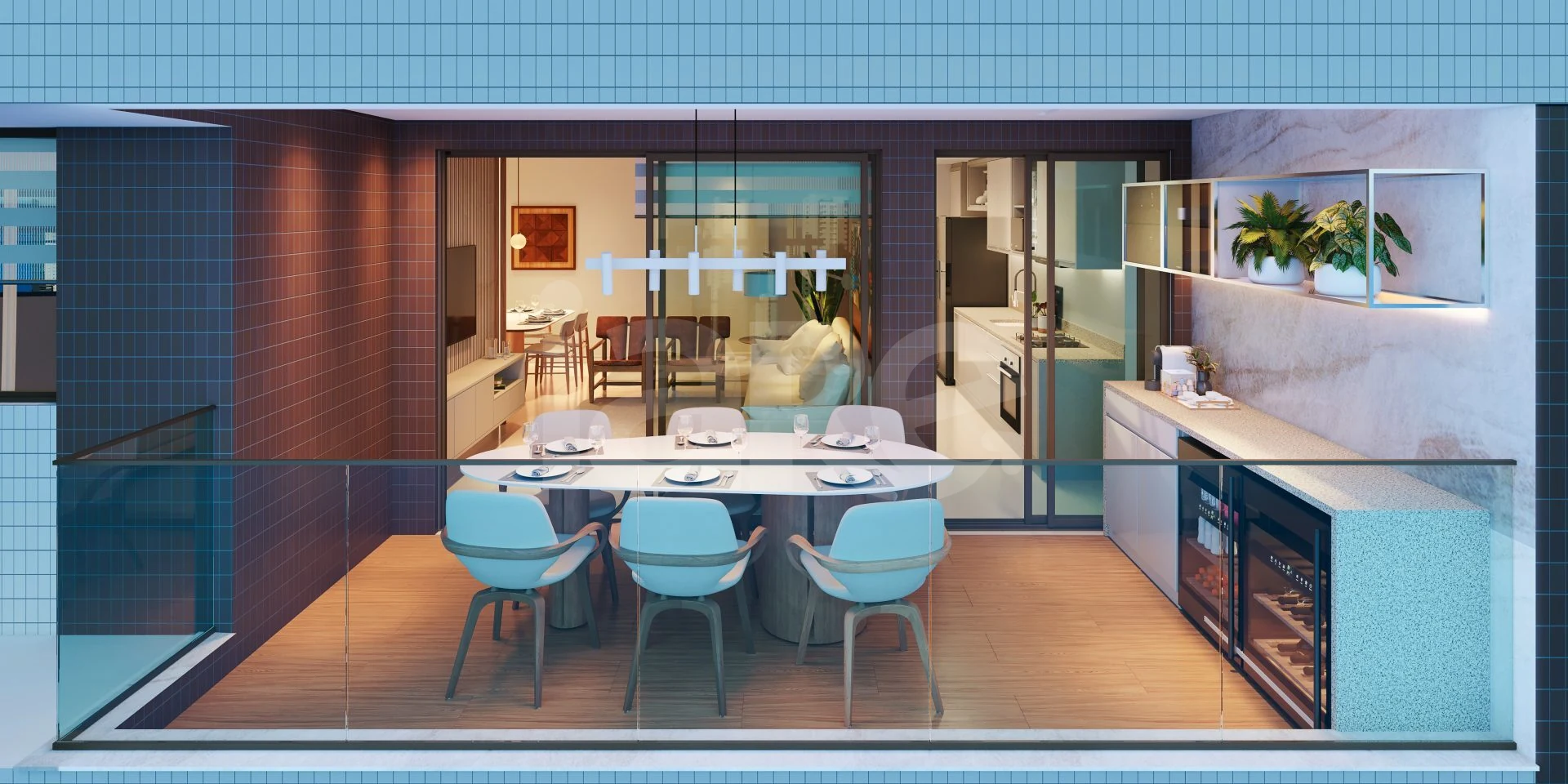 Alameda Jardins - Apartamento com 131,82 m², em Boa Viagem — foto 8
